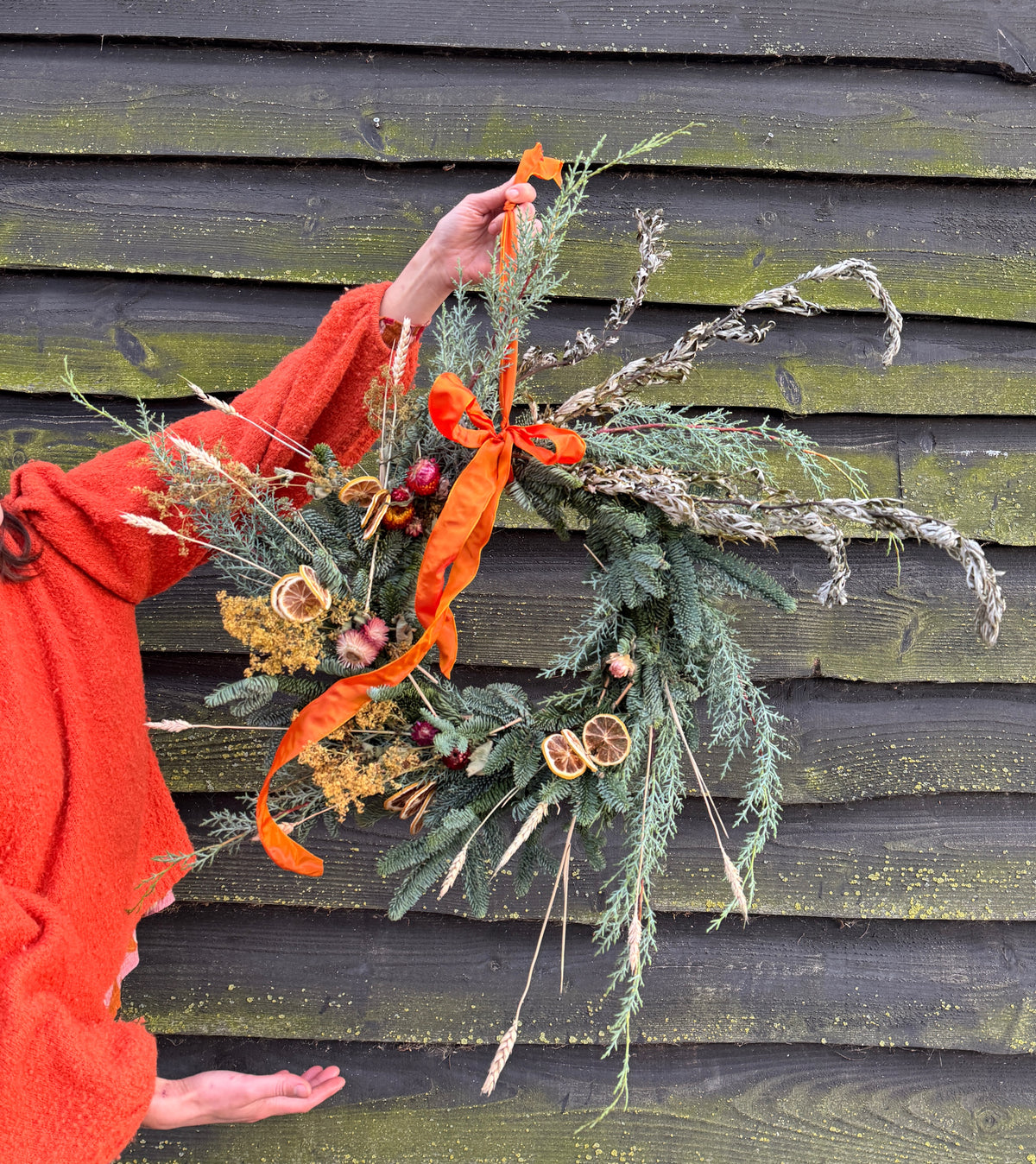 Biologische kerstkrans maken